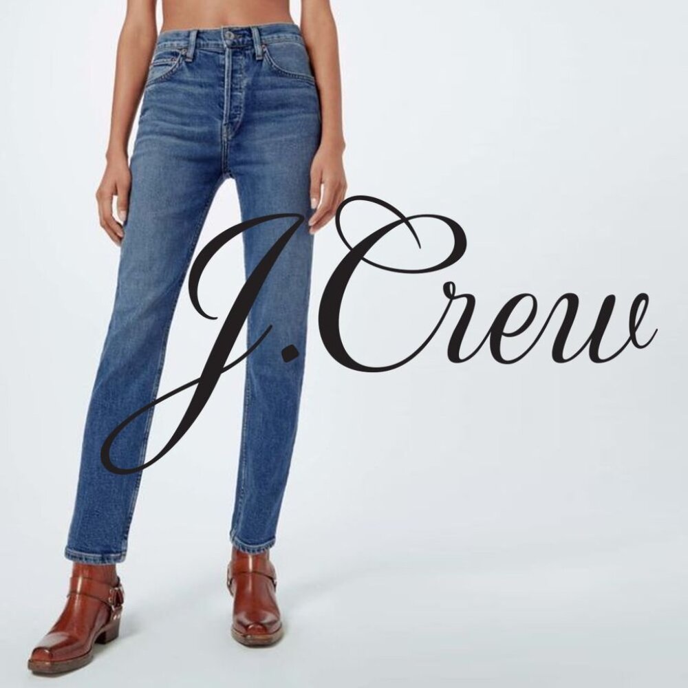 J. CREW High Rise Straight Premium Edition Jeans 27 NWOT